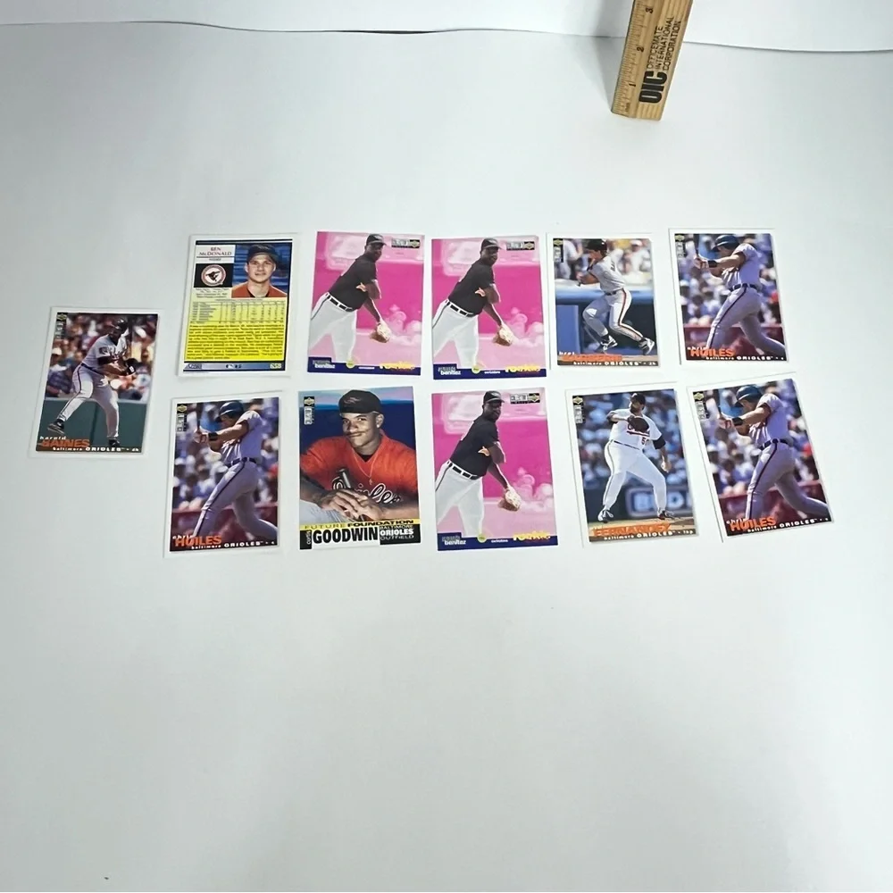 vintage baltimore orioles‎ baseball card lot crafting scrapbook ephemera23